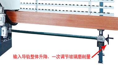 Input synchronous lifting can adjust the glass grinding 