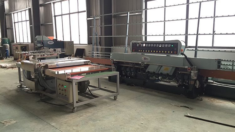 ZM11325A Glass polishing machine working at customer's factory 