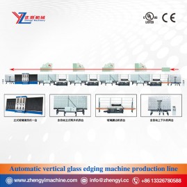 Automatic vertical glass Edging machine production line