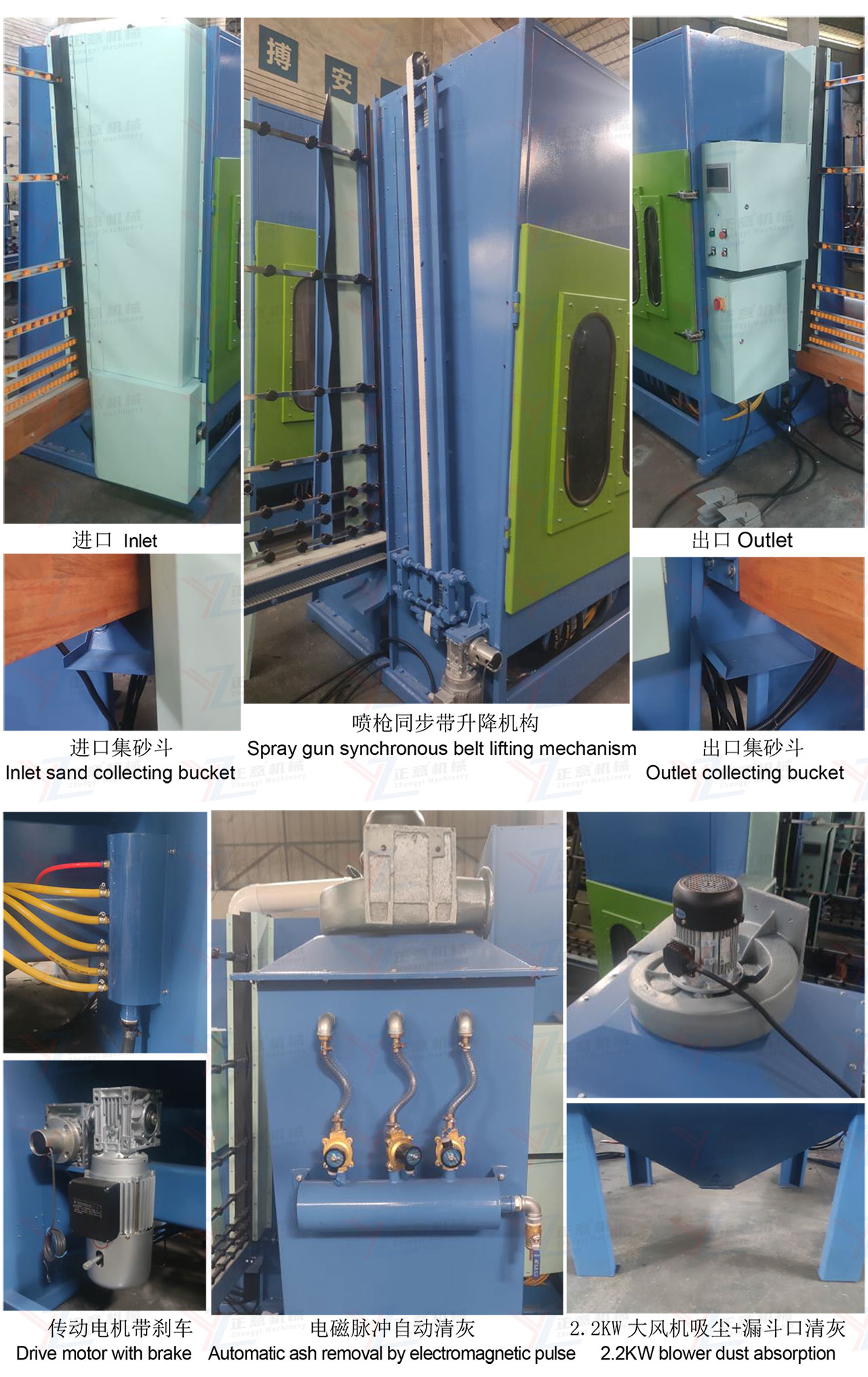 glass sandblasting machine